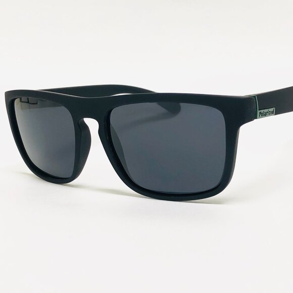 Men Sports Sunglasses Polarized Retro Black Lens Outdoor Driving‎ Light Weight - Picture 3 of 4